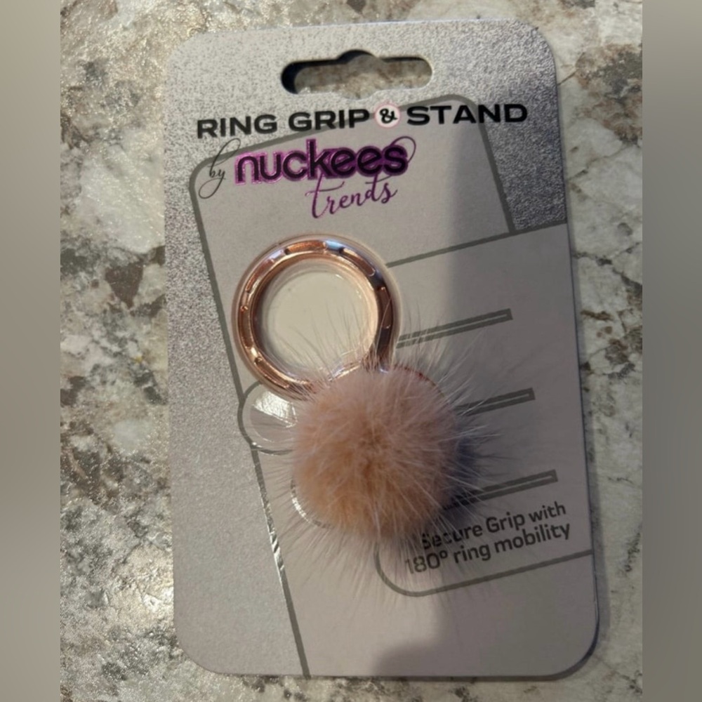 Nuckees Trends Phone Grip & Stand Pink Rose Gold NEW